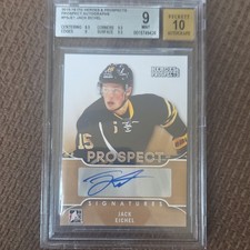 Leaf ITG Heroes & Prospects Prospect Autos Jack Eichel PS-JE1 BGS 9 BAS