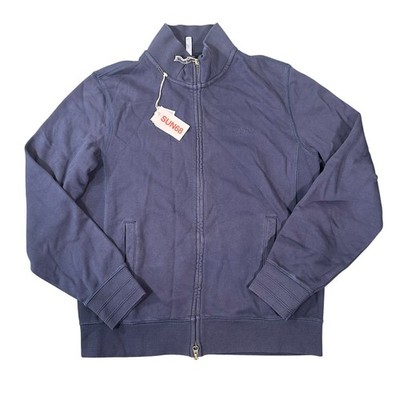Sun68 Men's Navy Cotton Zip Up Jacket Size L