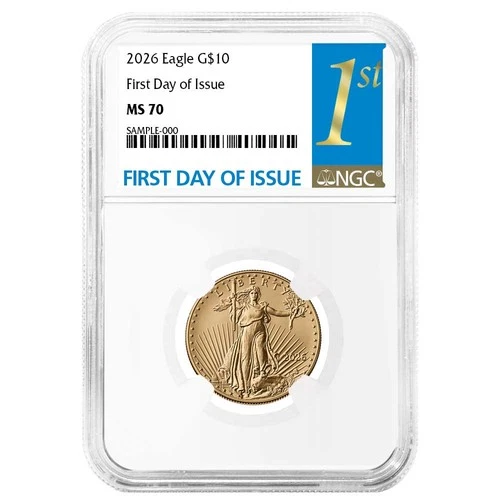 2026 $10 1/4-oz American Gold Eagle NGC MS70 FDI First Label