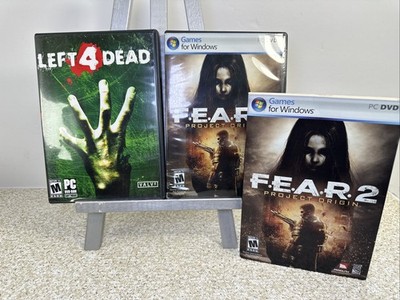 Left 4 Dead & F.E.A.R. 2 Project Origin PC DVD-ROM Game Survival Horror CIB