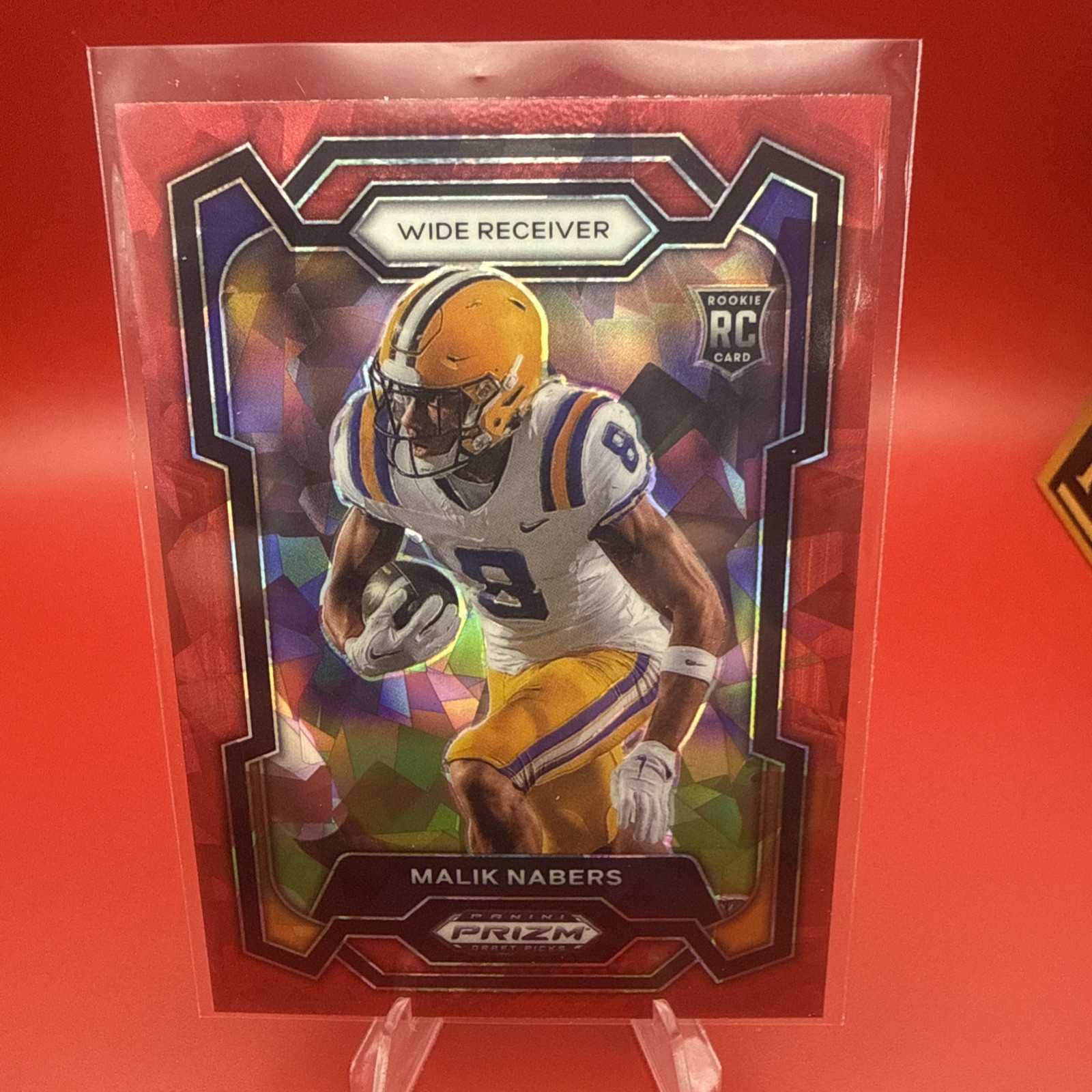 2024 Panini Prizm Draft Picks - Malik Nabers #109 Red Ice Prizm (RC)