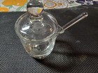 Vintage Cut Glass Jam Jar With Lid And Spoon — photo 2
