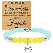 Best Friend Coworker Gifts for Women Stretch Beads Bracelets Thank You Gifts for