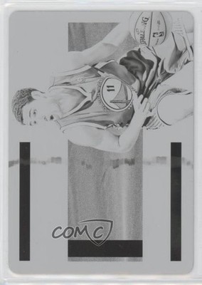 2013 National Treasures Treasured Tag Printing Plate Black 1/1 Klay Thompson 5l2