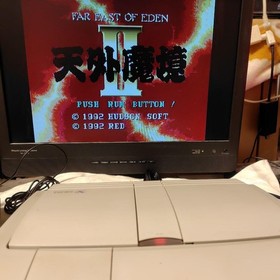 NEC PC Engine DUO-RX Console Set Super CD-ROM2 Retro Game Software Lot Japan JP