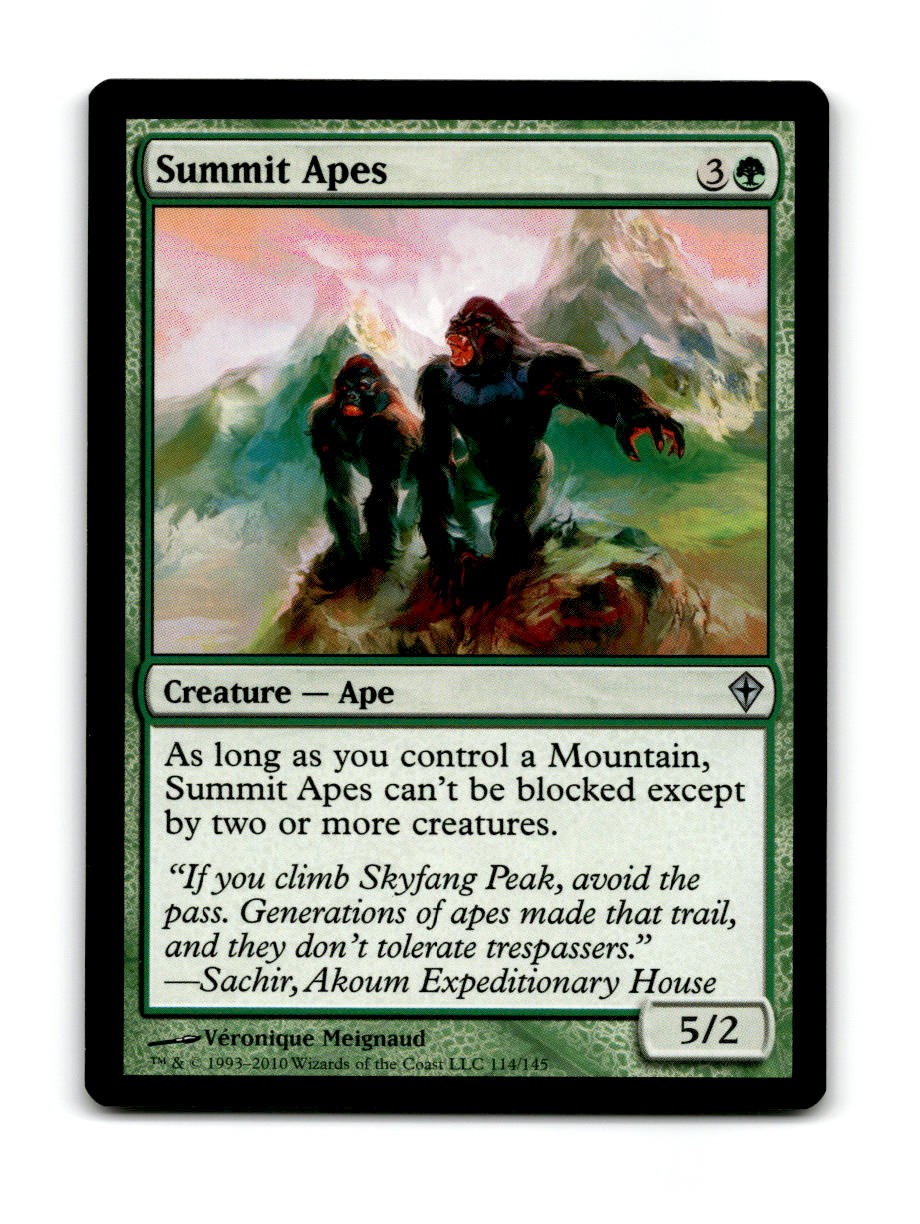 Summit Apes 114 Uncommon Worldwake Magic: The Gathering Near Mint ~00563