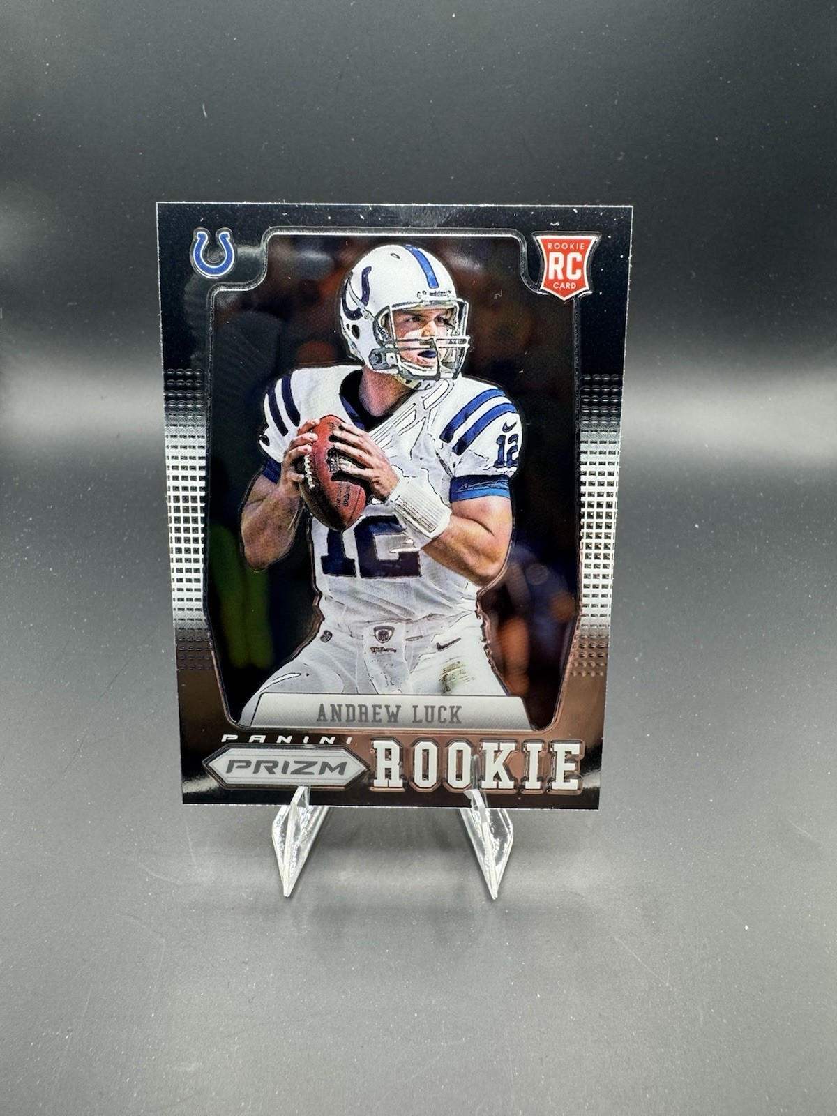 Andrew Luck #203 Ball at Shoulder RC 2012 Panini Prizm Colts SP
