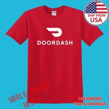 Doordash Food Delivery Men's Red Size S-5XL
