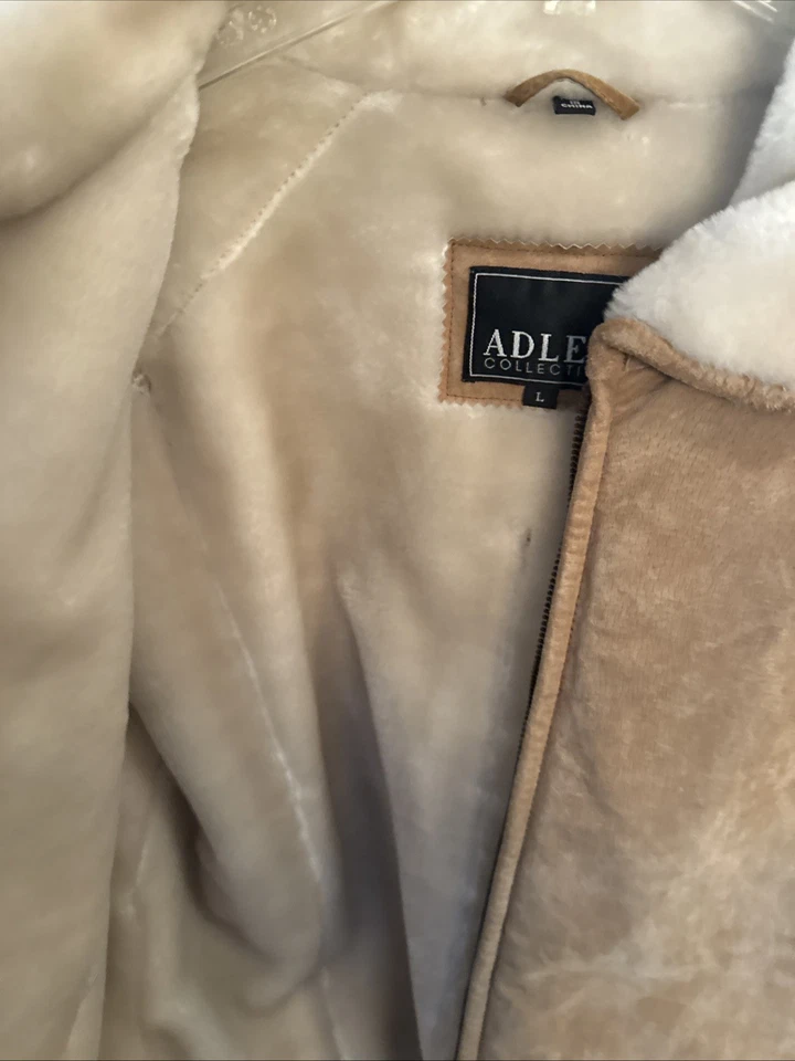 Adler Collection Leather Jacket Womens large Zip Western Whip Stitch Cowgirl - Image 4 of 4