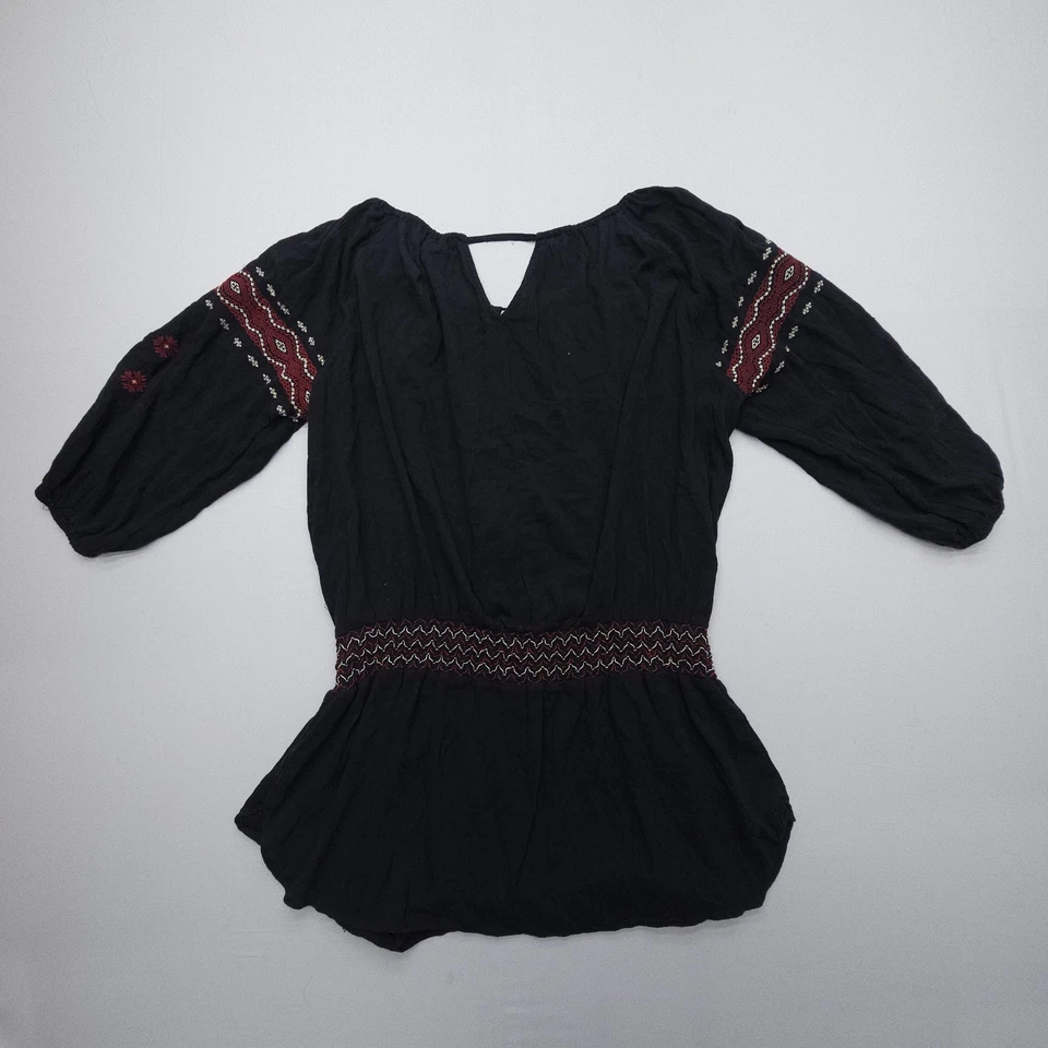 Ralph Lauren Denim & Supply Túnica Campesina Bordada Talla XL Boho Festival Top Foto 2 de 4