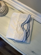 Pottery Barn Teen LoveShackFancy Embroidered Scallop STANDARD Sham Blue USED