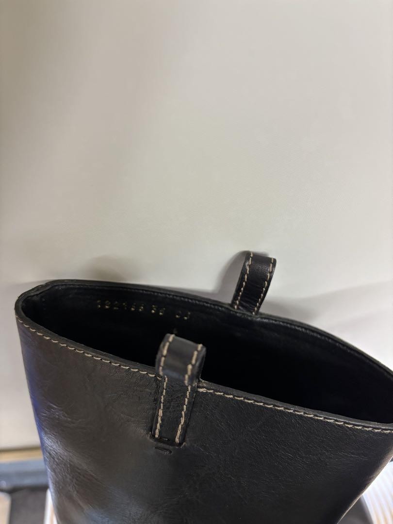 GUCCI Boots Heel Long Leather Black EU35/US5 107375c thumbnail 4