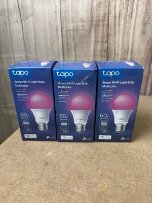 Tapo TP-Link  (US) Smart Wi-Fi Light Bulbs Multicolor L531E 60W - Lot of 3