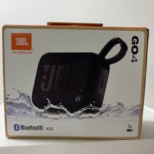 JBL Go4 Portable Waterproof Wireless Speaker - Black NEW SEALED