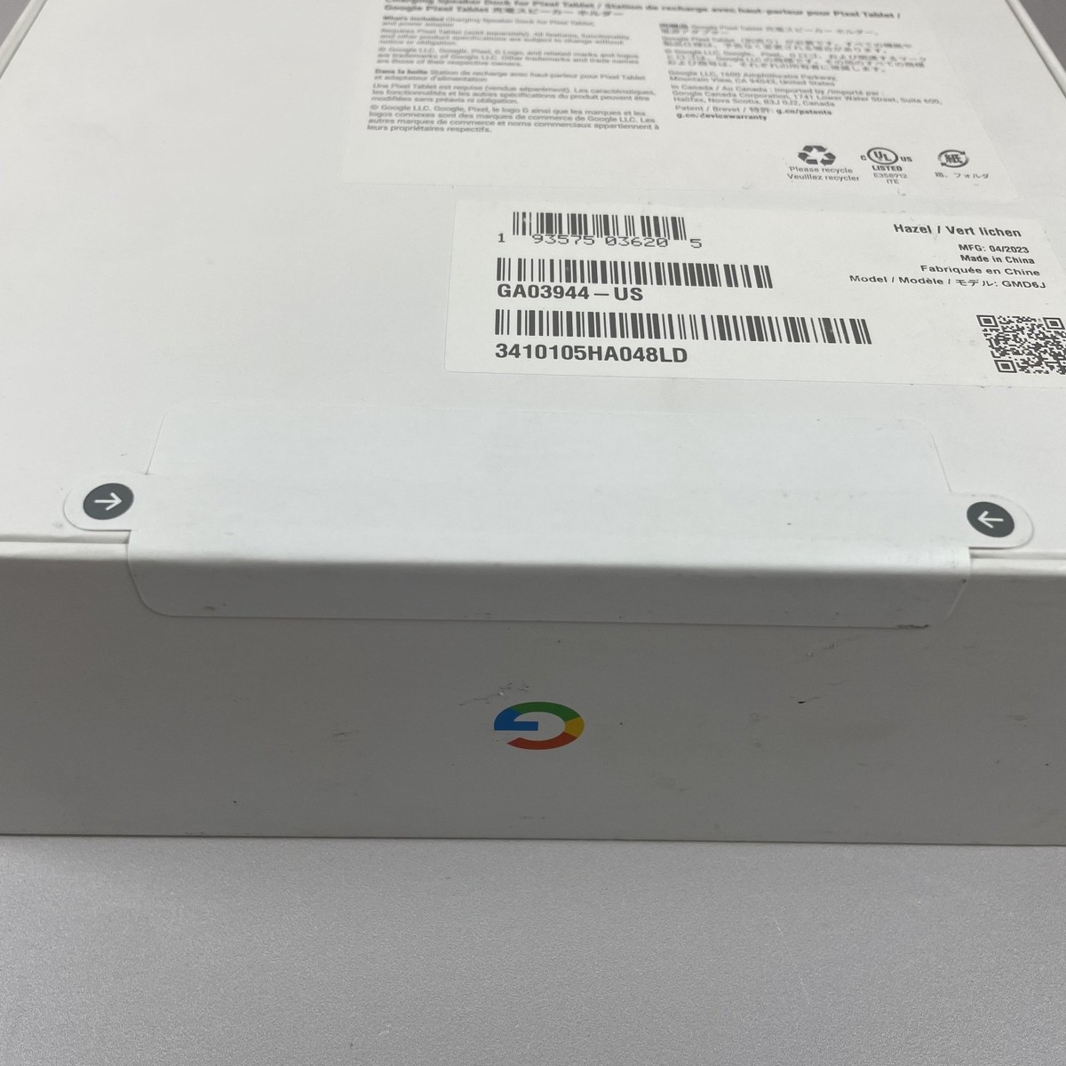 Google Pixel Tablet Charging Speaker Dock 2023 Hazel w/ Power