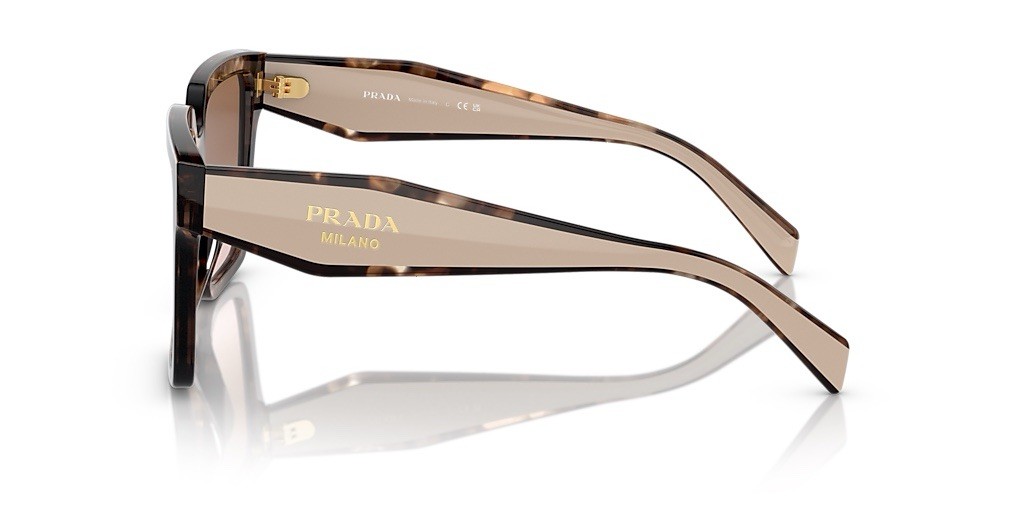 Prada PR 24ZS 07R0A6 Caramel Tortoise Brown Lenses Women