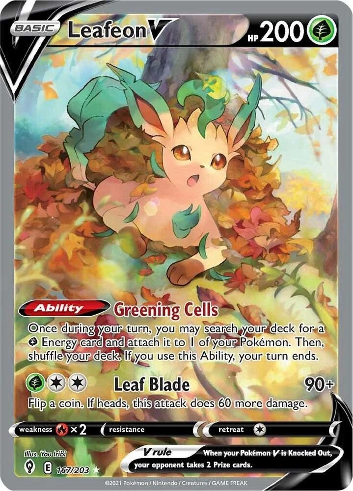 Leafeon V Pokémon TCG Cards for sale | eBay