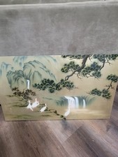 Vietnam lacquer Hano&iuml; Th&agrave;nh L&ecirc; -  Brunch Of Cranes