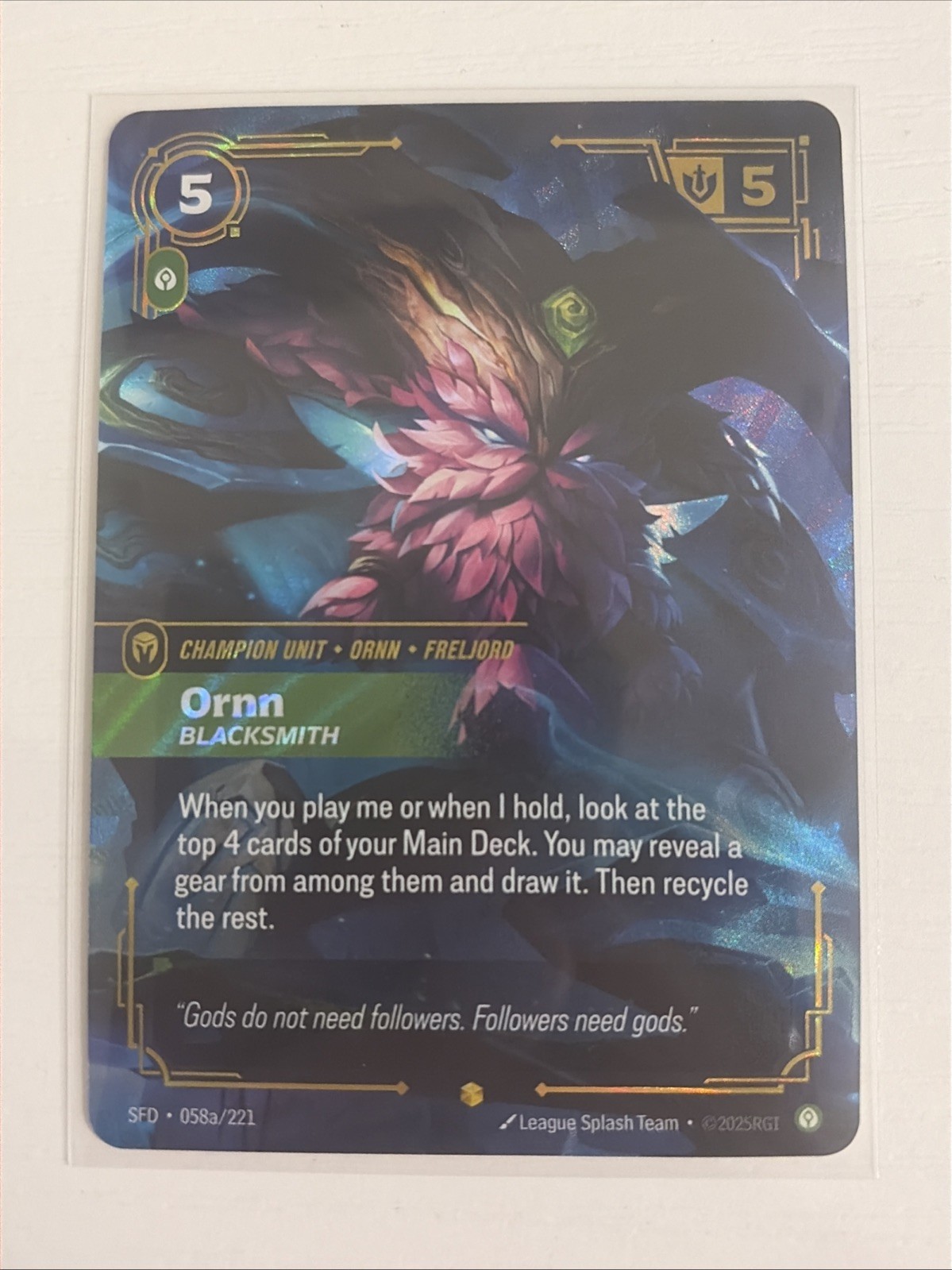 Ornn - Blacksmith (Alternate Art) - Spiritforged (SPF)