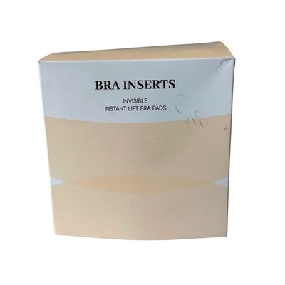 Invisible Instant Lift Bra Pads Double Sided Sticky Inserts Beige C-Large NEW