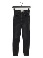 FatFace Women's Jeans UK 6 Black Cotton with Elastane, Polyester Jegging
