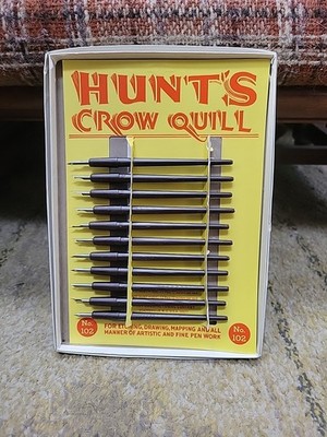 Hunt's Crow Quill Set No.102 New Old Stock (price is for all 11 quills)