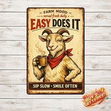 Please Keep Gate Closed Funny Chicken Metal Tin Sign 8x12 Plaque