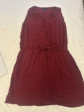Gap Women Burgundy Dress Size M