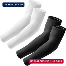 Arm Sleeves, UV Sun Protection Sports Non Slip Compression Cover for Men/Women