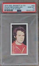 1974 Geo. Bassett & Co. World Cup Stars 42 Franz Beckenbauer Germany PSA 10 💎