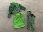 Vintage Barbie Cousin Francie Outfit #1250 Gad About Shirt Top Skirt Stockings