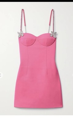 Area Crystal Embellished bustier Mini Dress - Size 4 NWOT