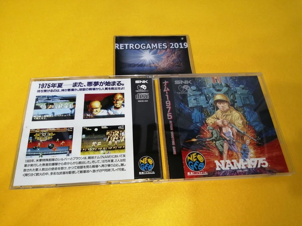 SNK NEO GEO NAM 1975 NEOGEO CD SPINE CARD RARE! - Image 3 of 4