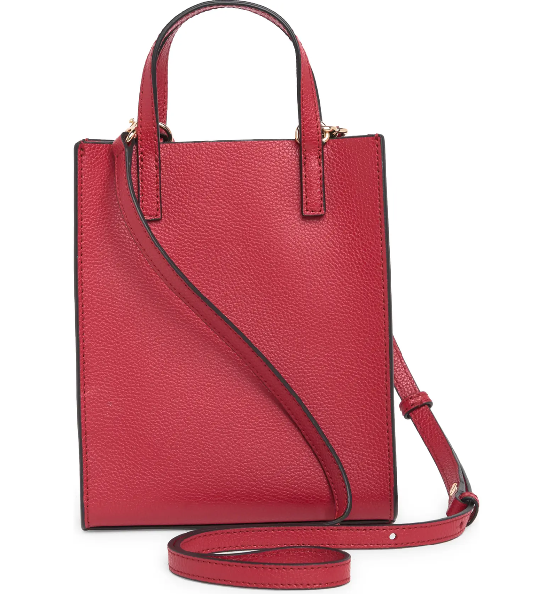 【MARC JACOBS】マイクロバッグ Marc Jacobs Micro Tote Leather Crossbody Bag ~NWT~ SAVVY RED