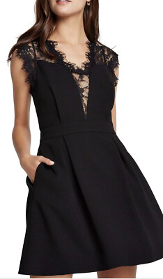 Bcbgeneration Women Lace Back Dress - Black - 2