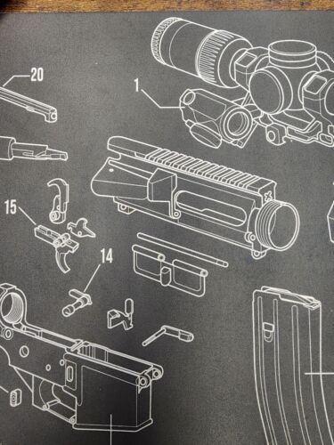 Firearms Policy Coalition Gun Cleaning Mat 12"X36" (Has minor typo) - Picture 4 of 5