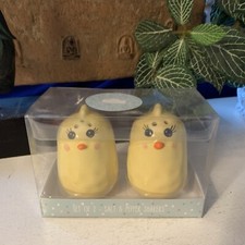Strawberry Street Chick Ceramic Salt and Pepper Shakers