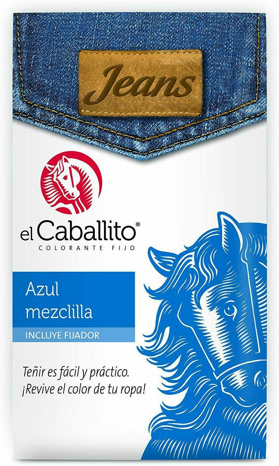 Colorante o Pintura p/ropa EL CABALLITO de PUTNAM { Azul Mezclilla///Denim Blue} |