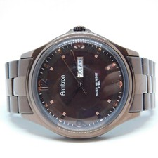 Armitron 20/4847BN All Stainless Steel Quartz Analog Men's Watch Sz. 6 1/4"