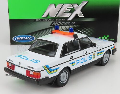 wonderful diecast-modelcar VOLVO 240GL1986 "POLIS(SE) - white - 1:24 - Picture 2 of 2
