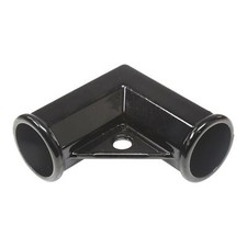 1 3/8 x 1 3/8 Black Chain Link Fence Gate Cor...