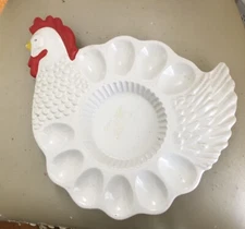 Telaflora Deviled Egg Plate 10 Spots For Eggs