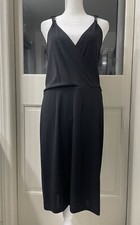 DKNY Faux Wrap Dress Size Small Black Little Black Dress