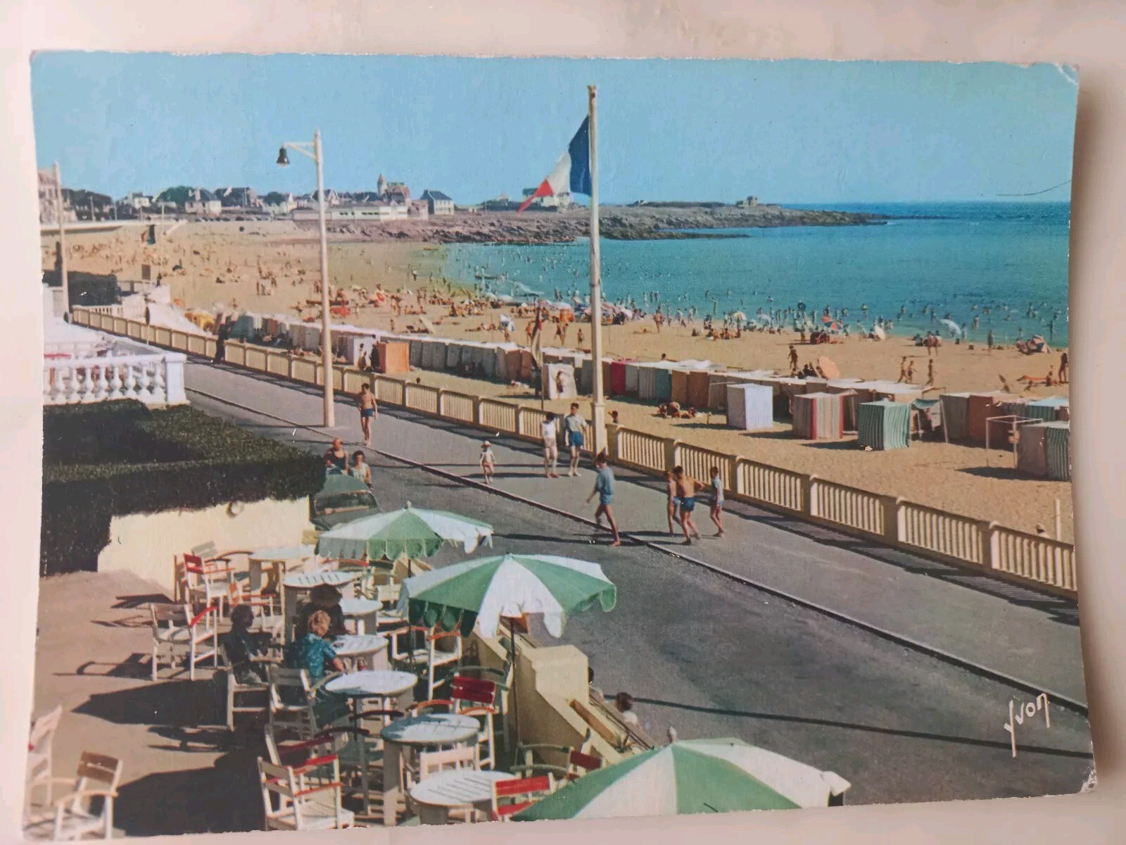 Old postcard Quiberon Pointe de Ber Er Vil Yvon Paris 10th 