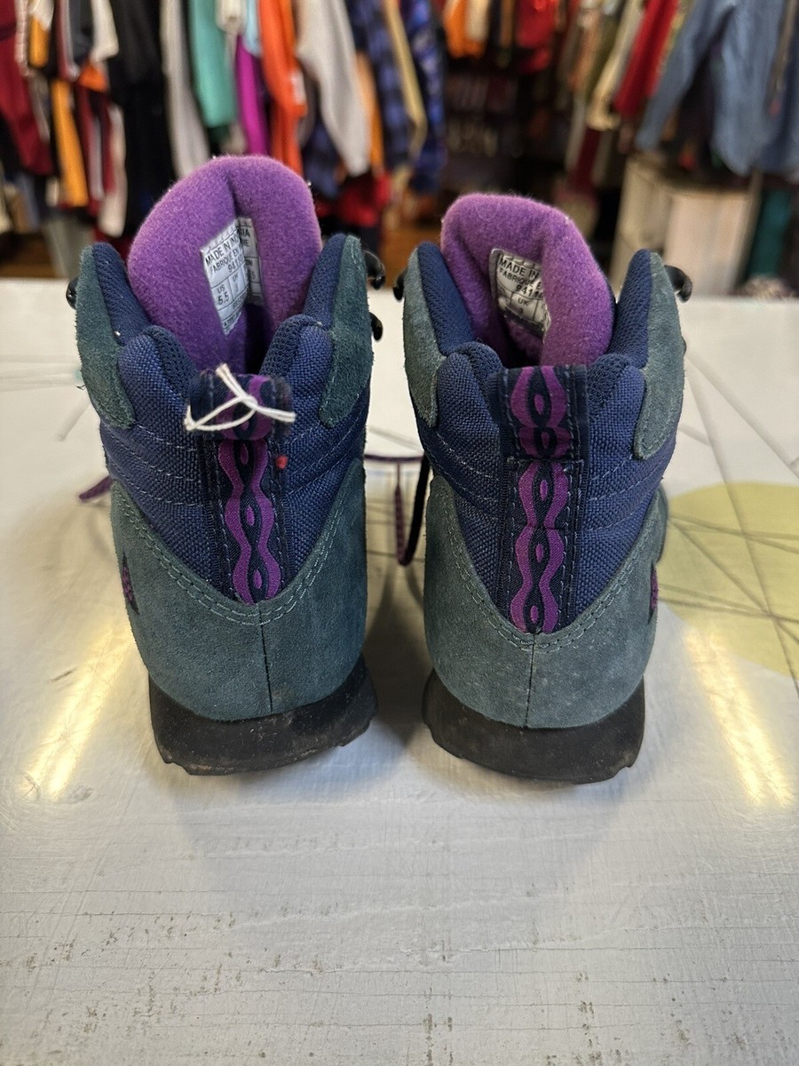 Nike ACG Hiking Boots Size 5.5 90s Teal Purple | eBay