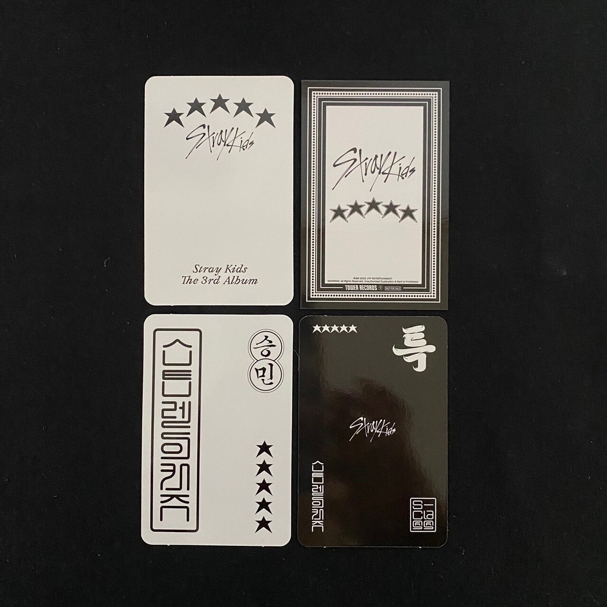 STRAY KIDS Seungmin Photocard set of 4 3rd Full Album 5-STAR lucky