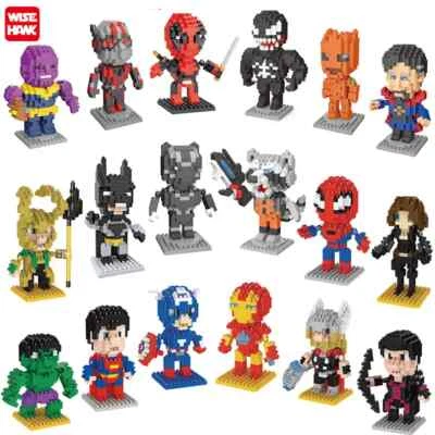 Super Heroes Marvel DC Nanoblock Series 3D Puzzle Micro Building Blocks DIY