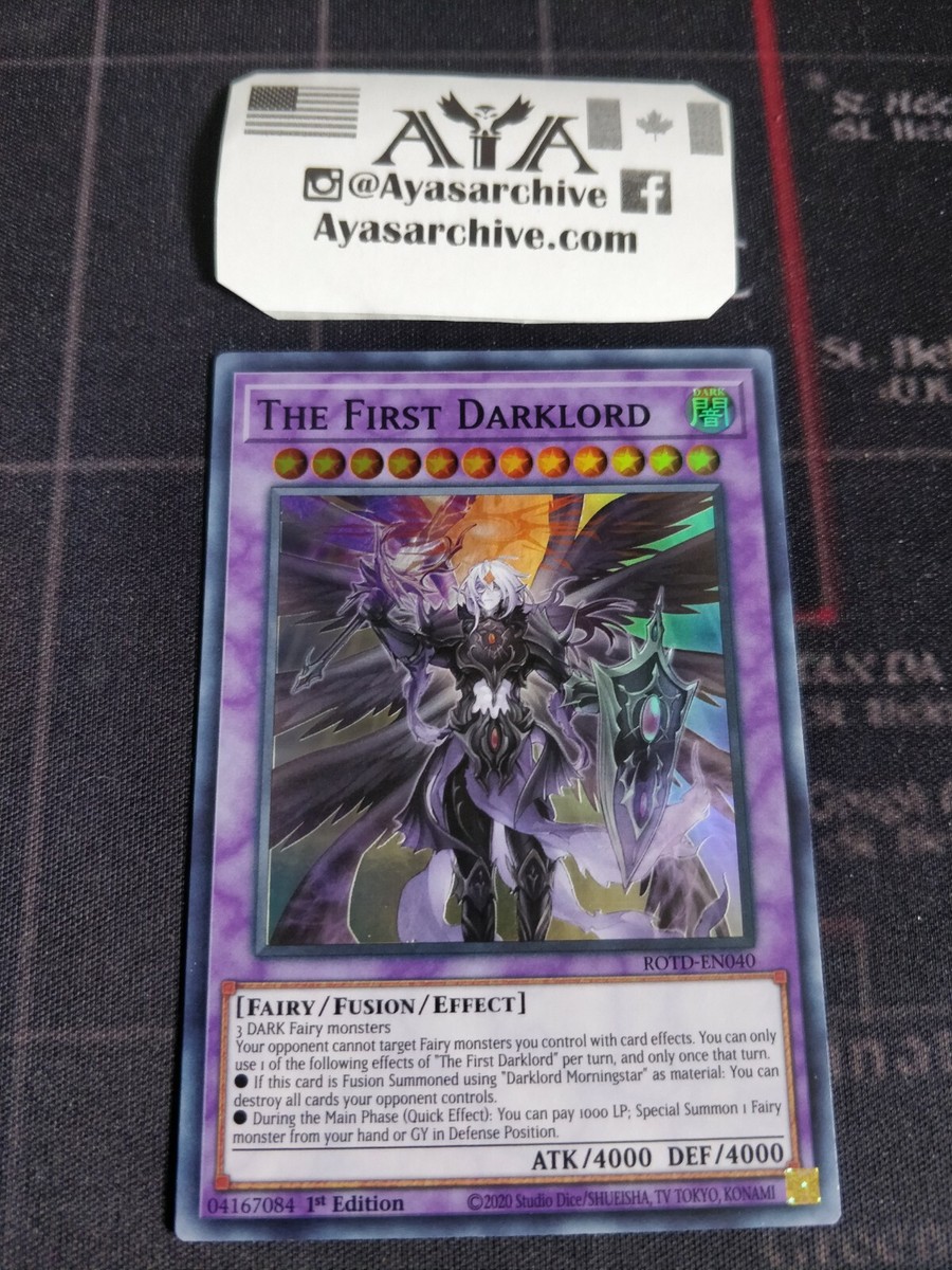 The First Darklord - ROTD-EN040 - Super Rare - 1st Edition Near
