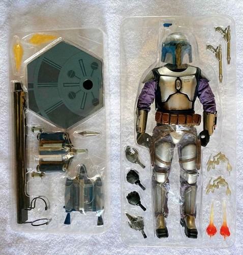 Sideshow Collectibles Star Wars Jango Fett Bounty Hunter 1/6 Action Figure USED - Picture 3 of 7