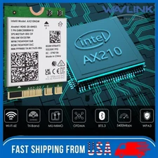 Intel AX210 WiFi 6E WiFi Card M.2 Key A/E Tri-Band Network Adapter Bluetooth5.3